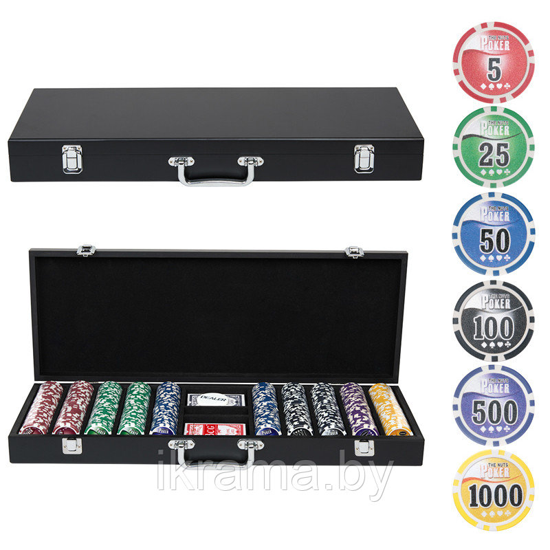 Набор для покера Wood на 500 фишек - фото 1 - id-p115883825