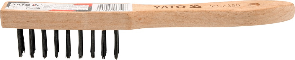 Щётка ручная стальная 6 ряда "Yato" YT-6360