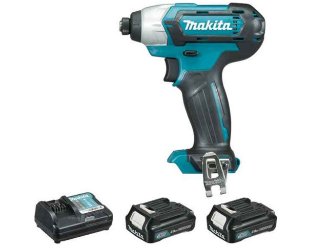 Аккум. шуруповерт MAKITA TD 110 DWAE в чем. (10.8 В, 2 акк., 2.0 А/ч Li-Ion, 1 скор., 110 Нм, шурупы до 12 мм) - фото 1 - id-p115903433