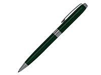 Ручка шариковая, металл, зеленый/серебро, фото 1