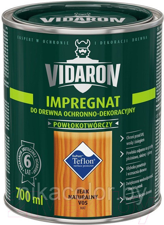 Защитно-декоративный состав Vidaron Impregnant V05 Натуральный тик 4.5л