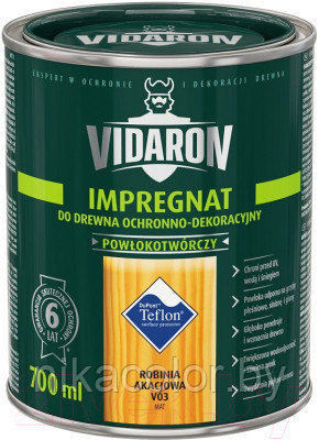 Защитно-декоративный состав Vidaron Impregnant V03 Белая акация 9л - фото 1 - id-p115905998