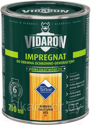 Защитно-декоративный состав Vidaron Impregnant V03 Белая акация 4.5л