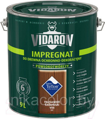 Защитно-декоративный состав Vidaron Impregnant V08 Королевский палисандр   9л