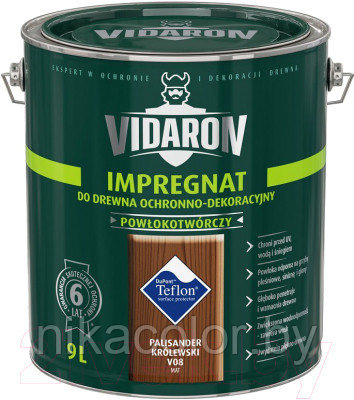Защитно-декоративный состав Vidaron Impregnant V08 Королевский палисандр 4.5л - фото 1 - id-p115906067