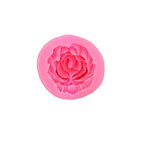 Молд силиконовый Роза объемная (Китай, розовый, 50х45х12 мм)
