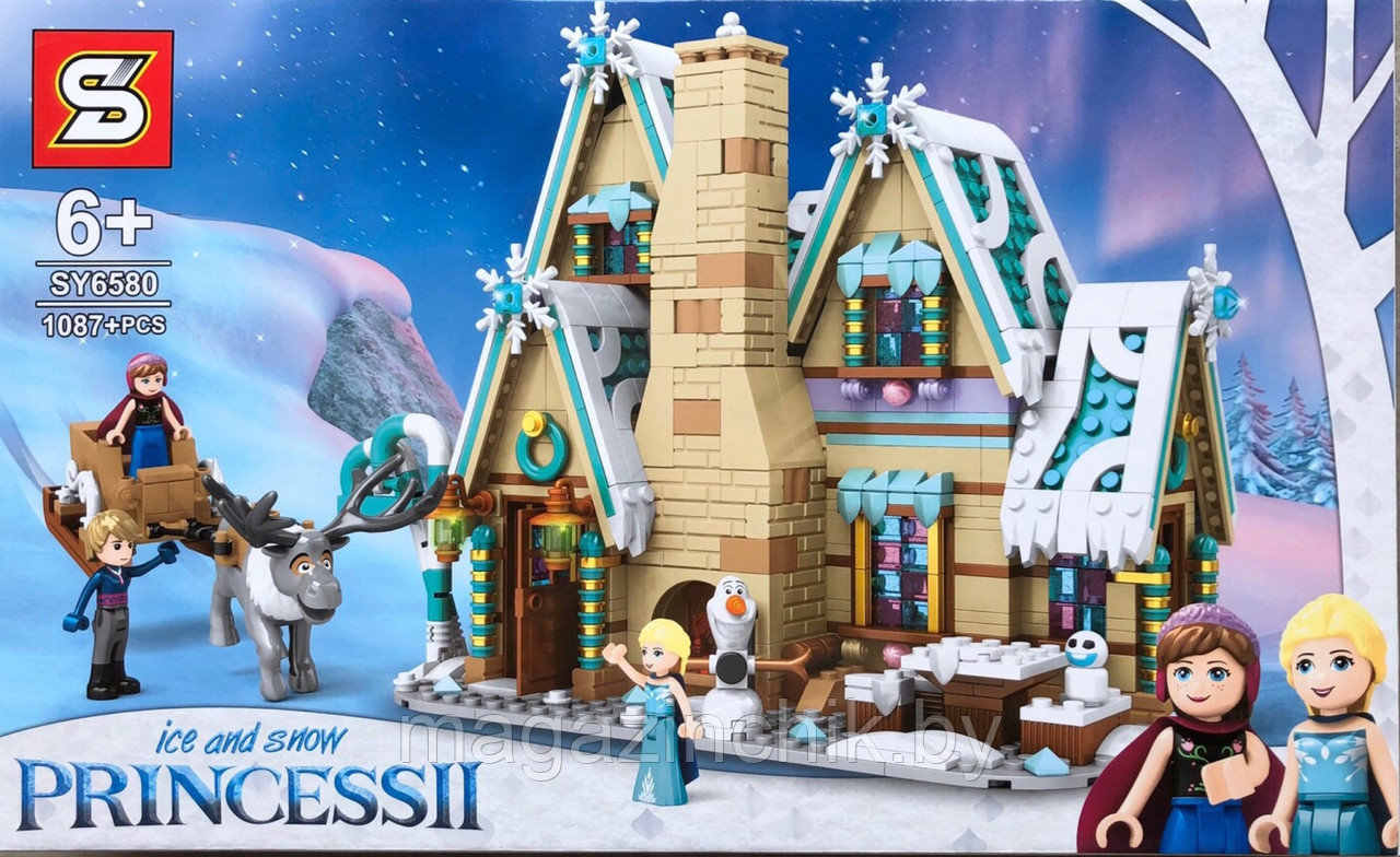 Конструктор Зимний домик Эльзы sy6580 аналог LEGO Disney Princess Frozen