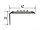 Порог-уголок с резиновой вставкой 42-22мм Серебро матовое 90см, фото 2