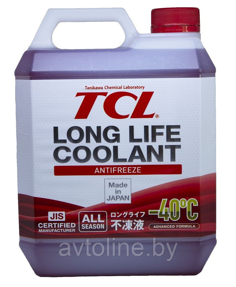 Антифриз готовый TCL Long Life Coolant красный -40°C 4л - фото 1 - id-p95484008