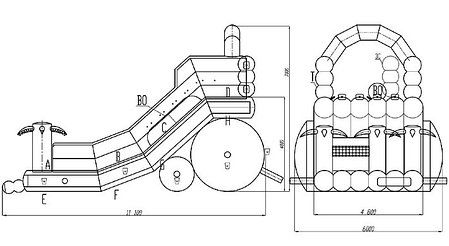 Надувная горка "Лидер", фото 2
