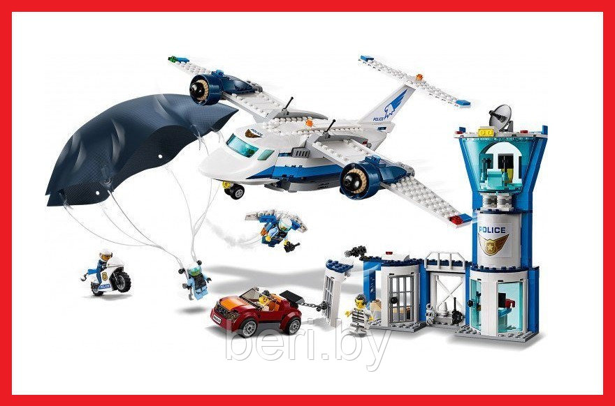 11210 Конструктор Lari " Воздушная полиция: авиабаза", аналог LEGO City 60210, 559 деталей