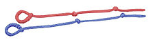 Вспомогатель родов VINK  Bayern - Запасные веревки красного и синего цвета, пара