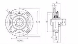Подшипник UCFC 204 (UCFC204) (480204UCFC), фото 2