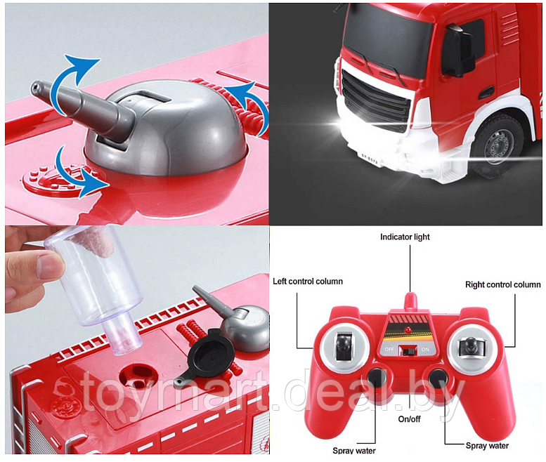 Пожарная машина на пульте управления, 1:26, Double Eagle E572-003 - фото 6 - id-p115948120
