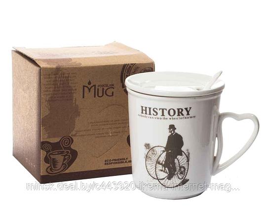 Кружка с ложкой и крышкой History MUG-23, 300мл, фото 2