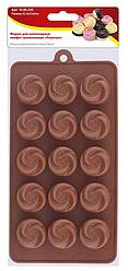 Форма для шоколадных конфет силиконовая "Розочки" (80-333 VL)