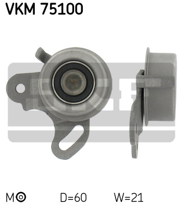 РОЛИК НАТЯЖНОЙ РЕМНЯ ГРМ Hyundai Lantra/Elantra 1.5 12/90-09/94, Pony 1.3/1.5 10/89-07/94, S Coupe 1.5 03/90-0