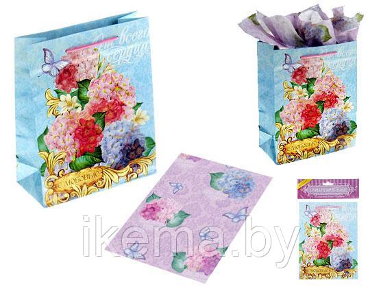 Набор для упаковки подарка"Восхитительные цветы", 18 х23 см 865749 ароматиз. - фото 1 - id-p115968552