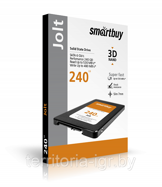 SSD Внутренний жесткий диск 2.5 SB240GB-JLT-25SAT3 SATA 3.0 240 Гб Smartbuy - фото 1 - id-p115976150