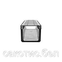 Лоток водоотводный ЛВ -10.11,5.9,5 - пластиковый с решеткой РВ -10.10,8.100 стальной оцинкованной, кл. A15, фото 2