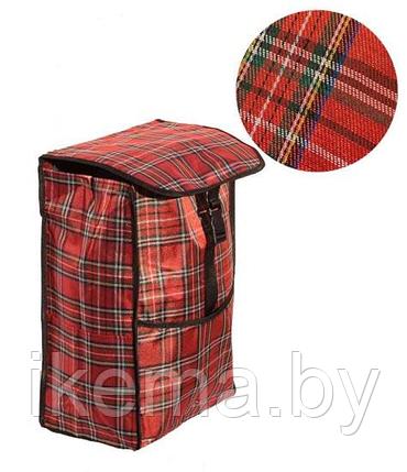 Хозяйственная сумка для тележки 1610, ( 44*30*17 cм.)  цвет №1 красный, фото 2