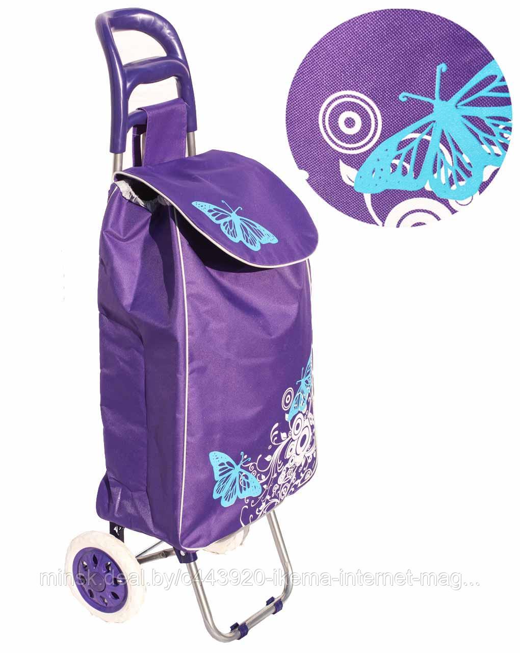 Хозяйственная сумка-тележка 1301-Y цвет №3 фиолетовый - фото 1 - id-p115970325