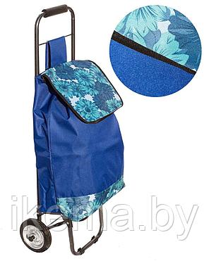Хозяйственная сумка-тележка с металлическими колесами 92*30*20 см., цвет №1 синий (1500), фото 2