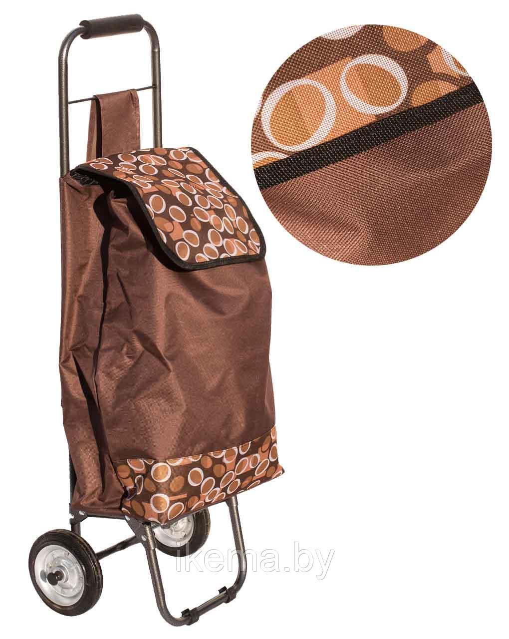Хозяйственная сумка-тележка с металлическими колесами 92*30*20 см., цвет №3 коричневый (1500) - фото 1 - id-p115970331