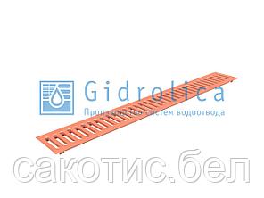 Решетка водоприемная Gidrolica Standart РВ -10.13,6.100 - штампованная медная, кл. А15, фото 2