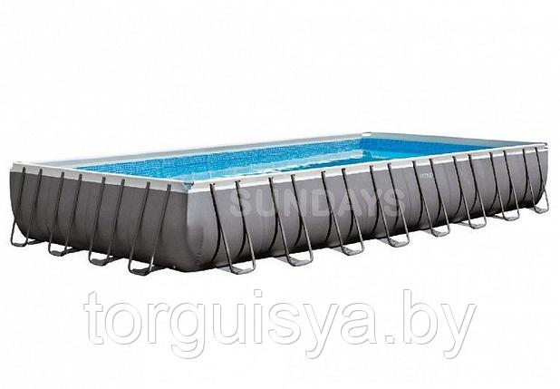 Прямоугольный каркасный бассейн Ultra Frame 975х488х132см, Intex, фото 2