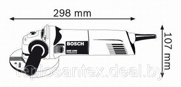 Шлифмашина (болгарка) угловая BOSCH GWS 1000 Professional (1000Вт, 125мм) в Гомеле - фото 2 - id-p4668274