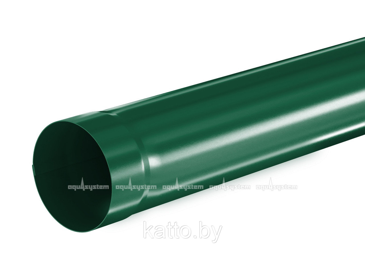 Труба водосточная соединительная 1,0м диаметр 90мм, глянцевый. RAL6005 (Зелёный мох) - фото 1 - id-p116011347
