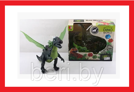 KQX-01 Динозавр на батарейках свет/звук, дым, ходит - фото 2 - id-p116015052