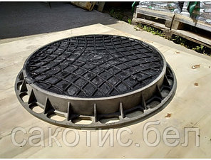 Люк канализационный Gidrolica Garden - пластиковый тип Л черный, фото 2