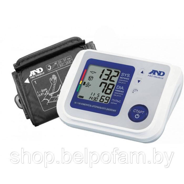 Прибор для измерения АД и частоты пульса A&D UA-1100 автоматический, с адаптером питания - фото 1 - id-p116081693