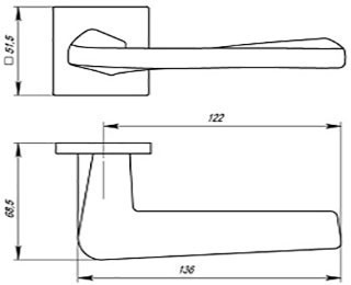 Дверная ручка ARMADILLO TORSO USS MWSC-33 (итальянский тисненый). - фото 3 - id-p116081699