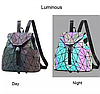 Светящийся неоновый рюкзак-сумка Хамелеон. Светоотражающий рюкзак, фото 7