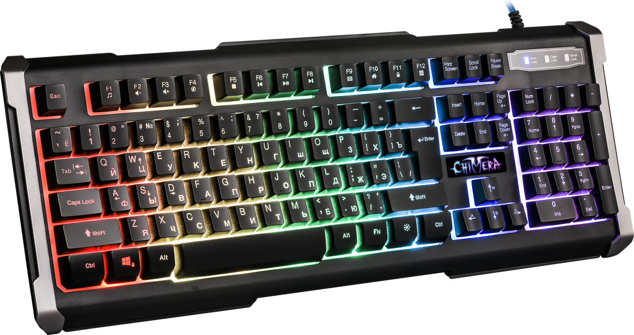 Проводная игровая клавиатура Defender Chimera GK-280DL RU,RGB подсветка, 9 режимов