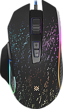 Проводная оптическая игровая мышь Defender Syberia GM-680L RGB, 7 кнопок, 1200-3200dpi