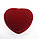 Бархатная красная коробочка в форме сердца 15*15 см, фото 5
