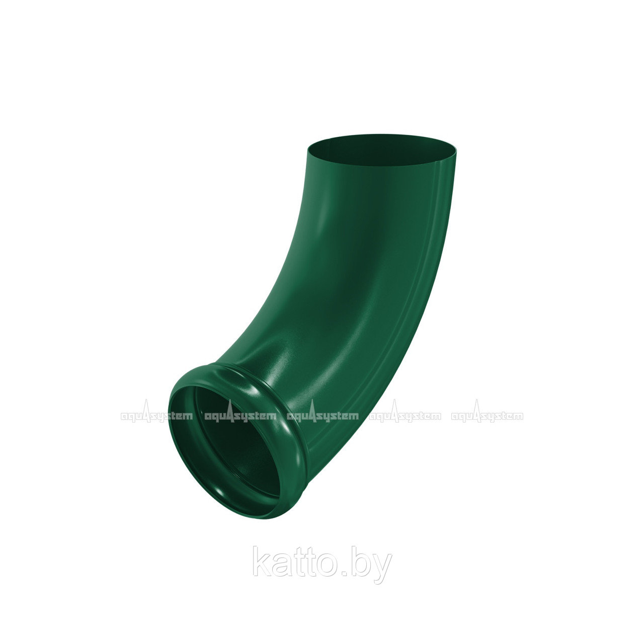 Отвод трубы декоративный диаметр 90мм, глянцевый RAL6005 (Зелёный мох)