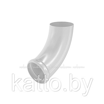Отвод трубы декоративный диаметр 90мм, глянцевый RR20 (Мраморно-Белый)