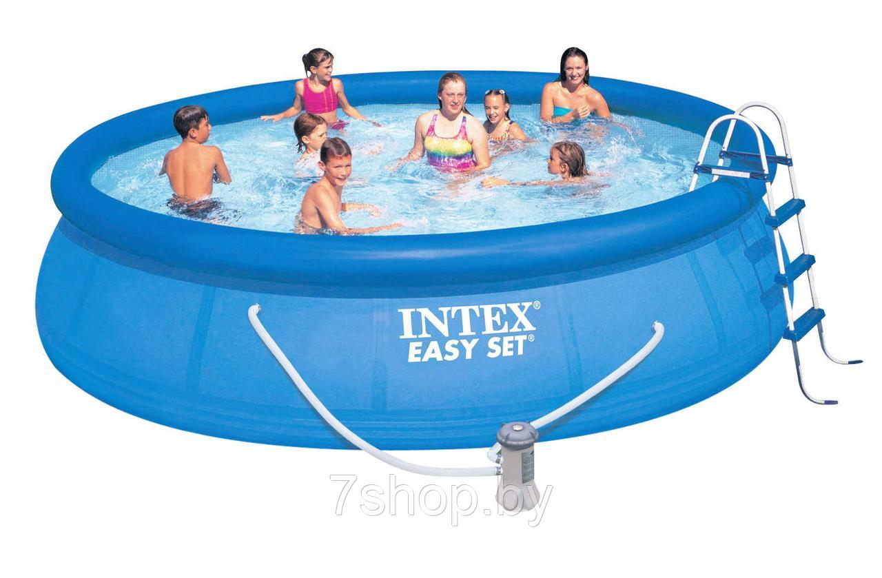 Бассейн с комплектом 457х107 см, Easy Set, Intex 28166/54908