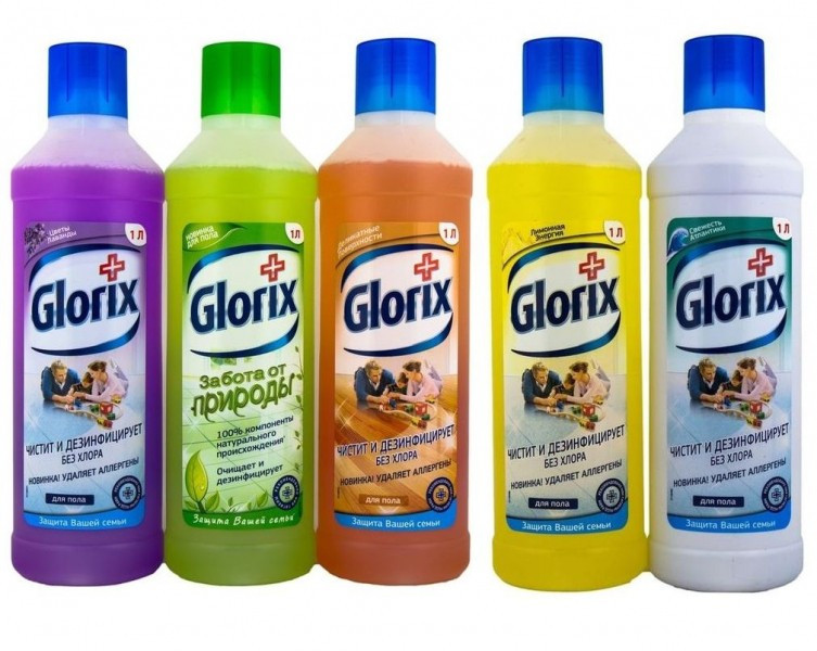 Средство для мытья пола универсальное GLORIX, 1000мл(работаем с юр лицами и ИП) - фото 2 - id-p113243468