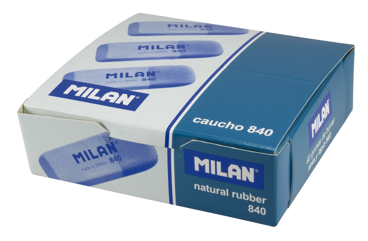 Ластик Milan "840", скошенный, комбинированный, натуральный каучук, 52*19*8мм, арт. CCM840RA(работаем с юр - фото 2 - id-p113244948