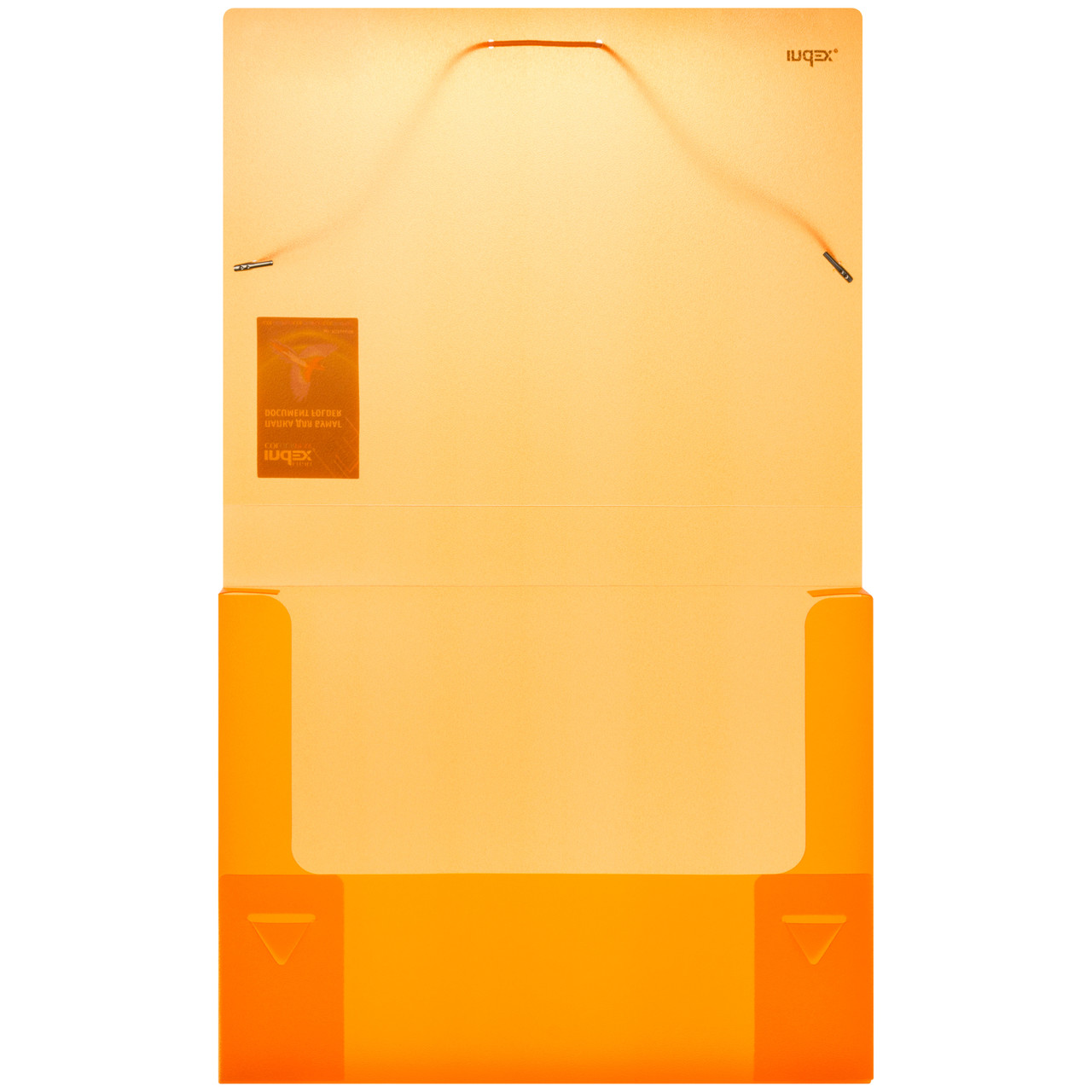 Папка на резинках COLOURPLAY Light, ф.A4, 0,6 мм, корешок 40мм, прозрачная, оранжевая, арт. - фото 2 - id-p113247856