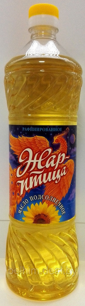 Масло подсолнечное рафинированное дезодорированное "Жар-птица" 1 л