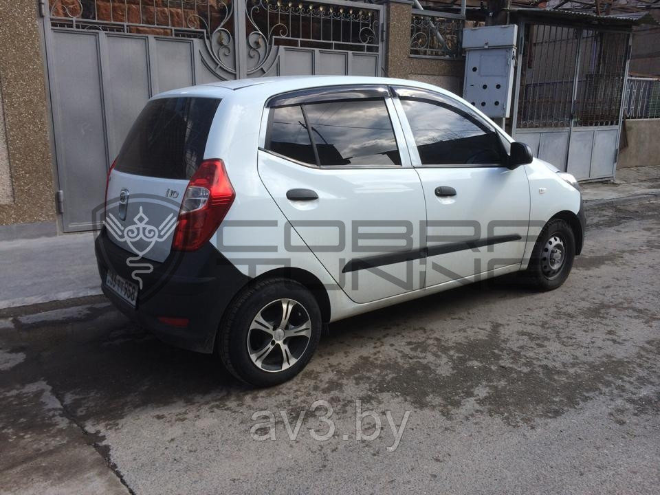 Ветровики Hyundai I10 хэтчбек 5d 2007-2012/ Хендай И 10 (Cobra Tuning) - фото 2 - id-p60447444