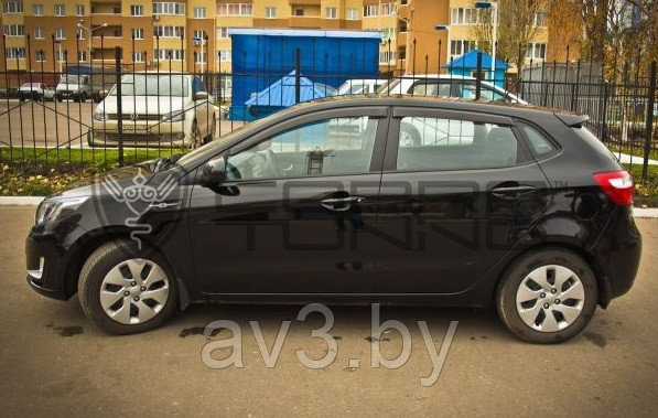 Ветровики Kia Rio 3 хетчбек 5d 2011 / Киа Рио (Cobra Tuning) - фото 2 - id-p60447594