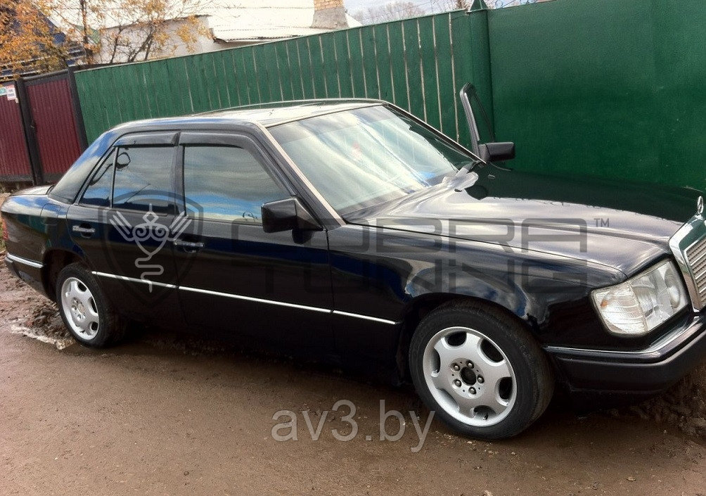 Ветровики Mercedes E-class седан (W124) 1984-1995 седан/ Мерседесс Е-класс (Cobra Tuning) - фото 2 - id-p60447774